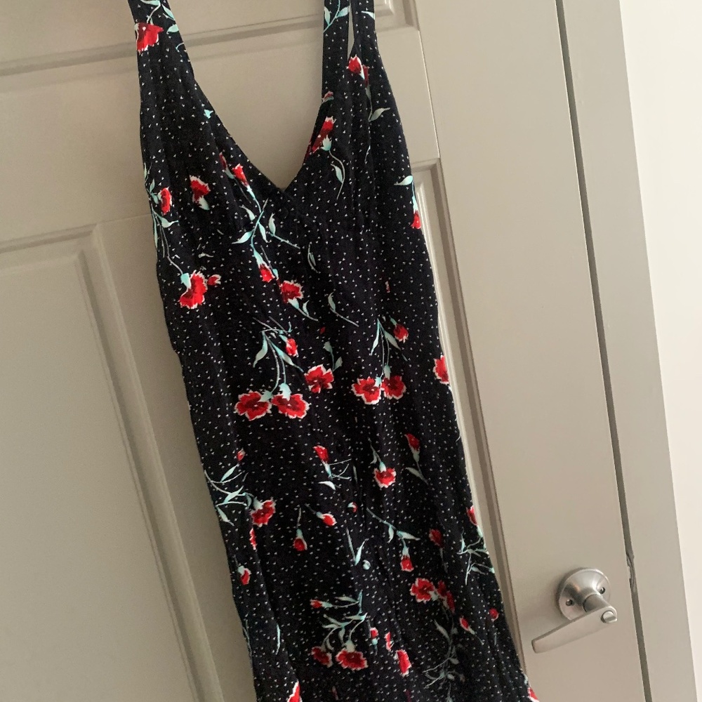 Free People Red Flower Mini Dress